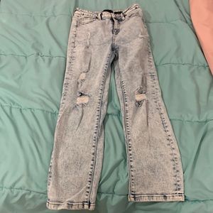 Kendall and Kylie ripped jeans